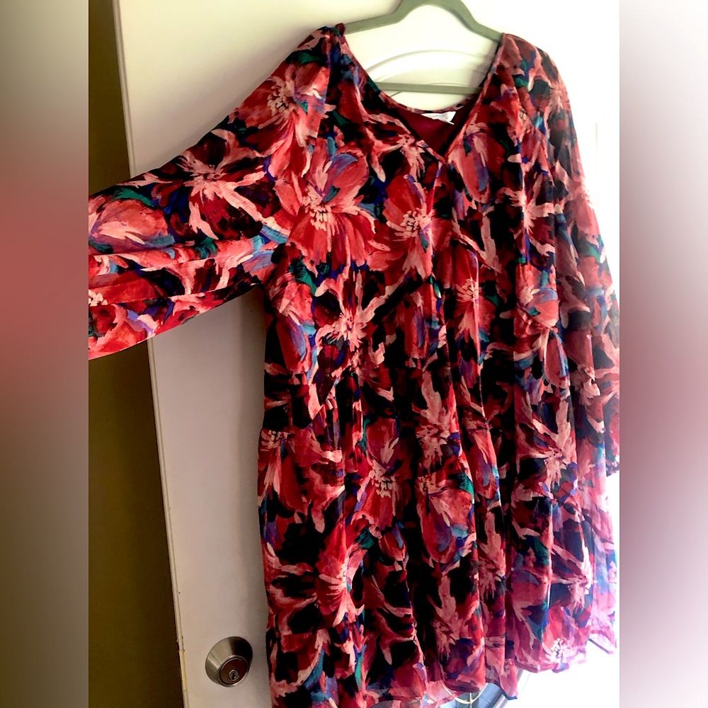 NWT - TIME & TRU - FLORAL DRESS - XXL